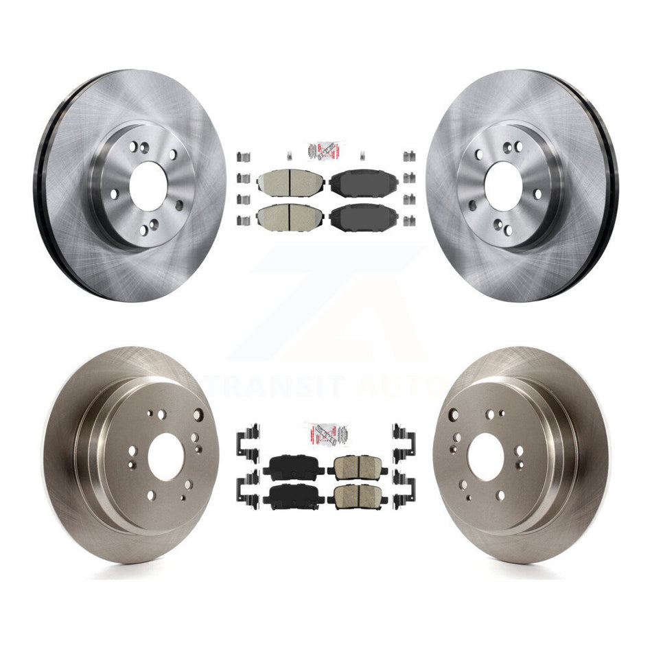 Front Semi-Metallic Rear Ceramic Pad And Disc Brake Rotor Kit For 2002-2004 Honda Odyssey K8A-102649