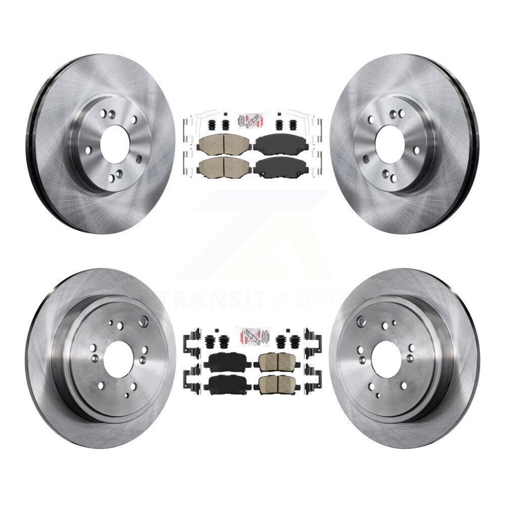 Front Rear Ceramic Pads And Disc Brake Rotors Kit For 2003-2008 Honda Pilot K8A-102652