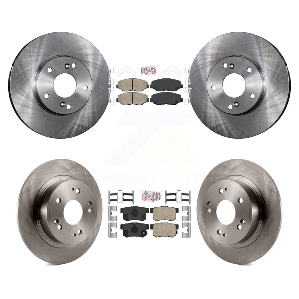 Front Rear Ceramic Pad & Brake Rotor Kit For Honda Accord With 282mm Diameter K8A-102666