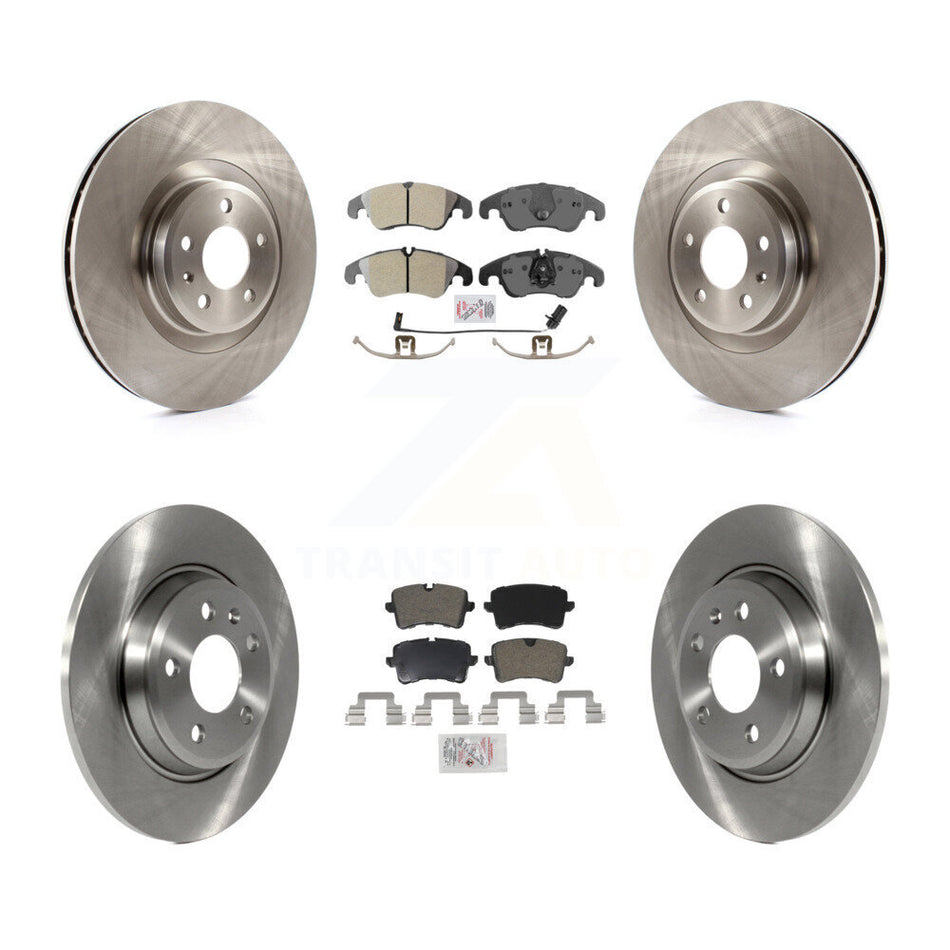 Front Rear Semi-Metallic Pad Brake Rotors Kit For Audi A6 With 345mm Diameter Rotor K8A-102684
