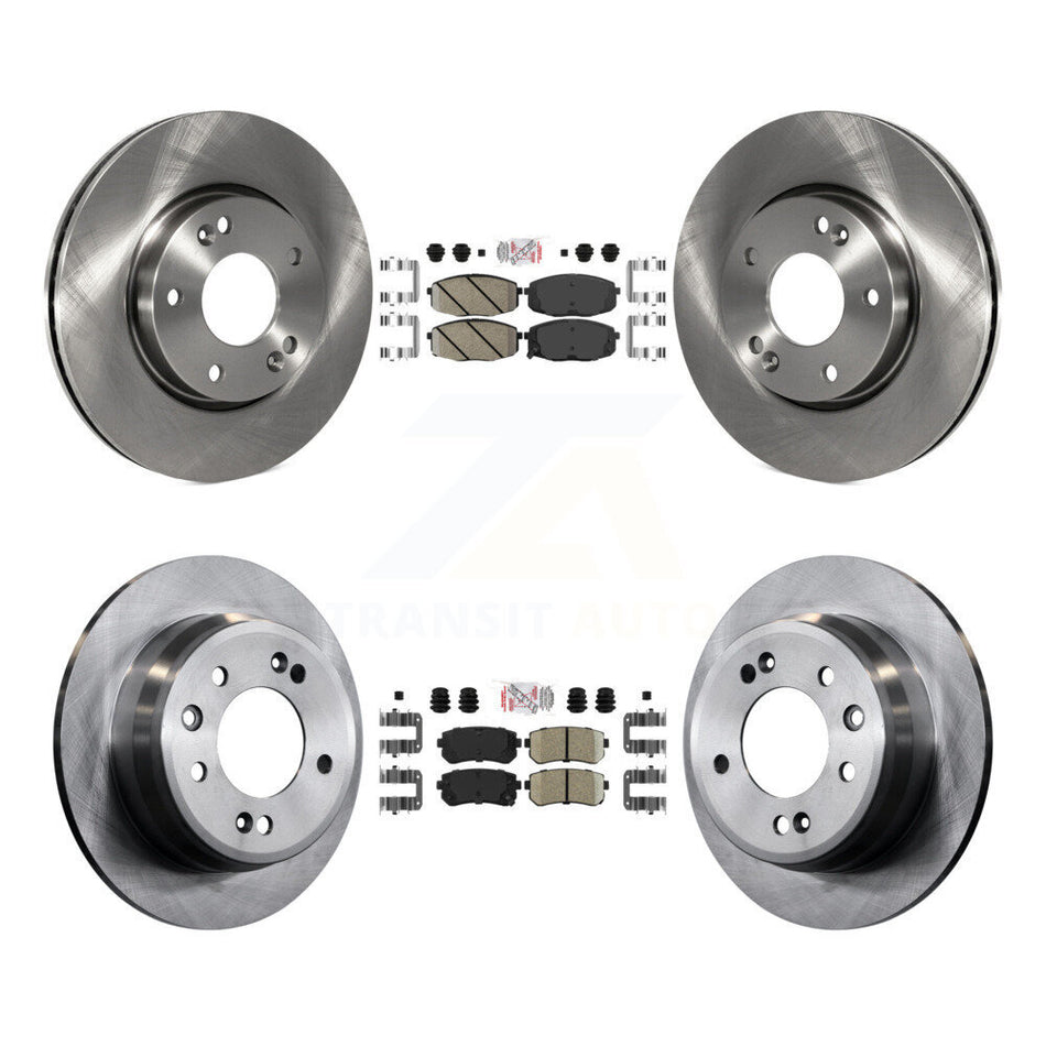 Front Rear Ceramic Pads And Disc Brake Rotors Kit For Hyundai Elantra K8A-102697