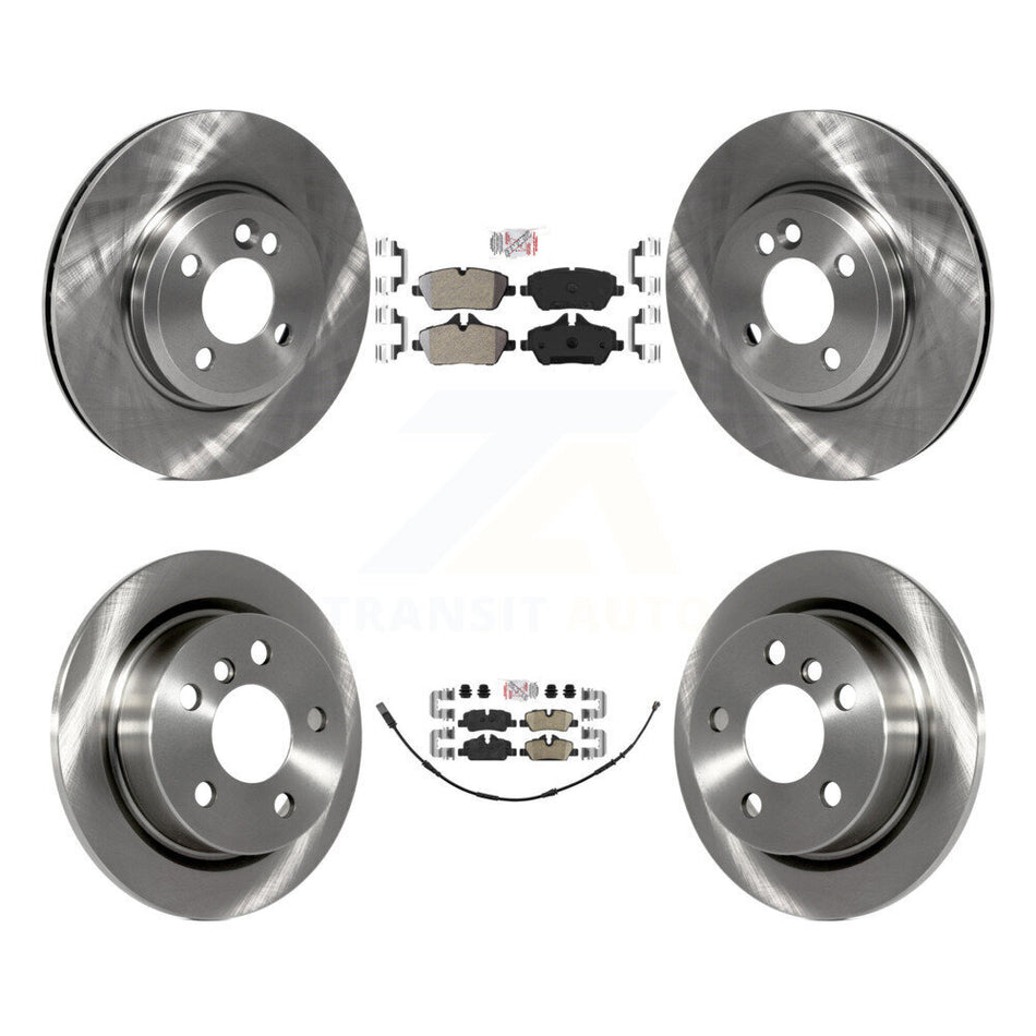 Front Semi-Metallic Rear Ceramic Pad Disc Brake Rotors Kit For 2015 Mini Cooper 2.0L/1.5L K8A-102708