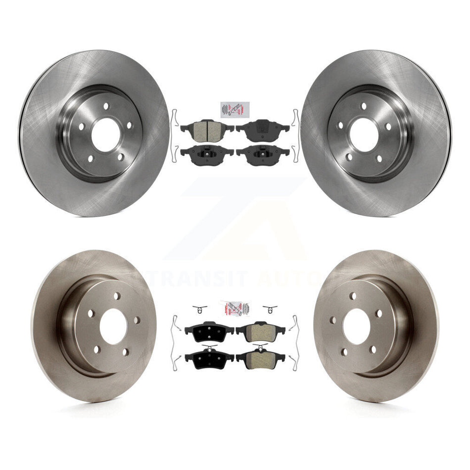 Front Rear Semi-Metallic Pad & Brake Rotor Kit For Ford Transit Connect 104.8" wheel base K8A-102716
