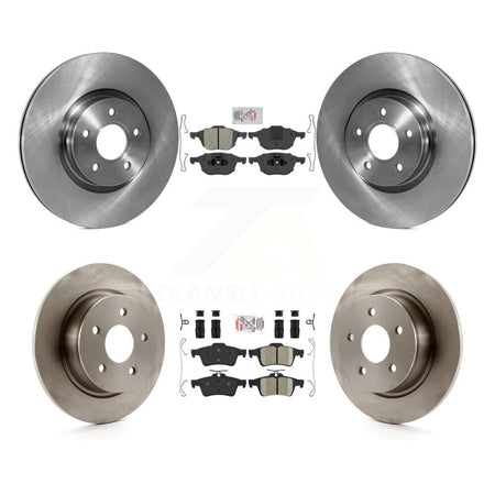 Front Semi-Metallic Rear Ceramic Pads And Disc Brake Rotors Kit For Ford Transit Connect K8A-102717