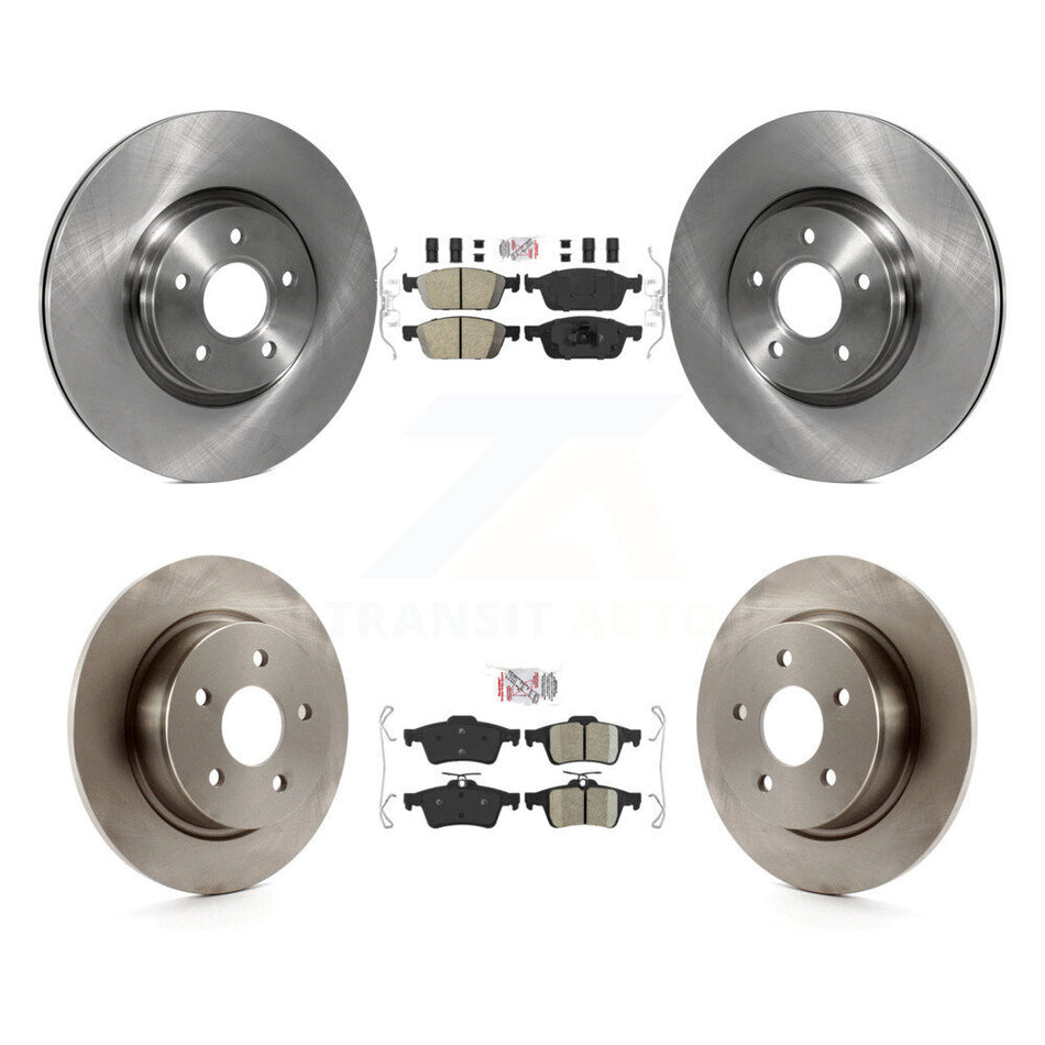 Front Rear Ceramic Pads And Disc Brake Rotors Kit For Ford Escape Transit Connect K8A-102721