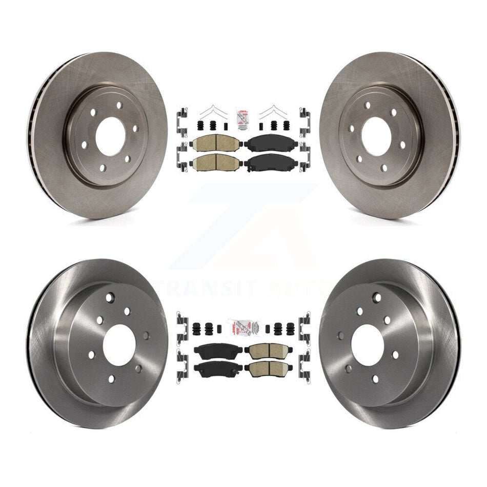 Front Rear Ceramic Pad And Disc Brake Rotor Kit For Nissan Frontier Xterra Suzuki Equator K8A-102753