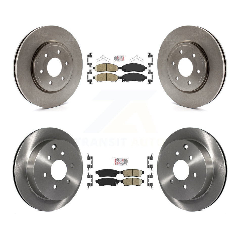 Front Rear Ceramic Pad And Disc Brake Rotor Kit For Nissan Frontier Xterra Suzuki Equator K8A-102754
