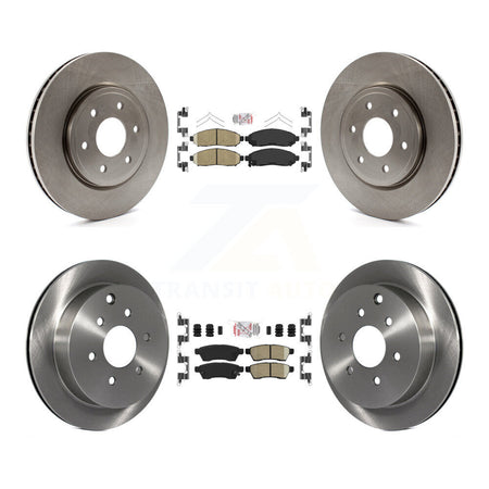 Front Rear Ceramic Pad And Disc Brake Rotor Kit For Nissan Frontier Xterra Suzuki Equator K8A-102755