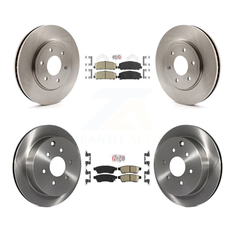 Front Rear Ceramic Pads And Disc Brake Rotors Kit For Suzuki Equator K8A-102760