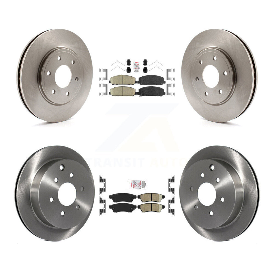 Front Rear Ceramic Pads And Disc Brake Rotors Kit For Suzuki Equator K8A-102762