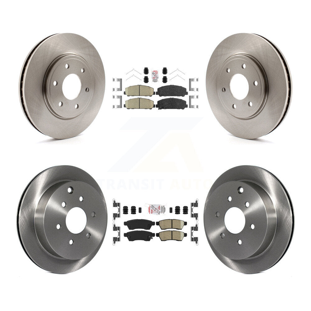Front Rear Ceramic Pads And Disc Brake Rotors Kit For Suzuki Equator K8A-102763