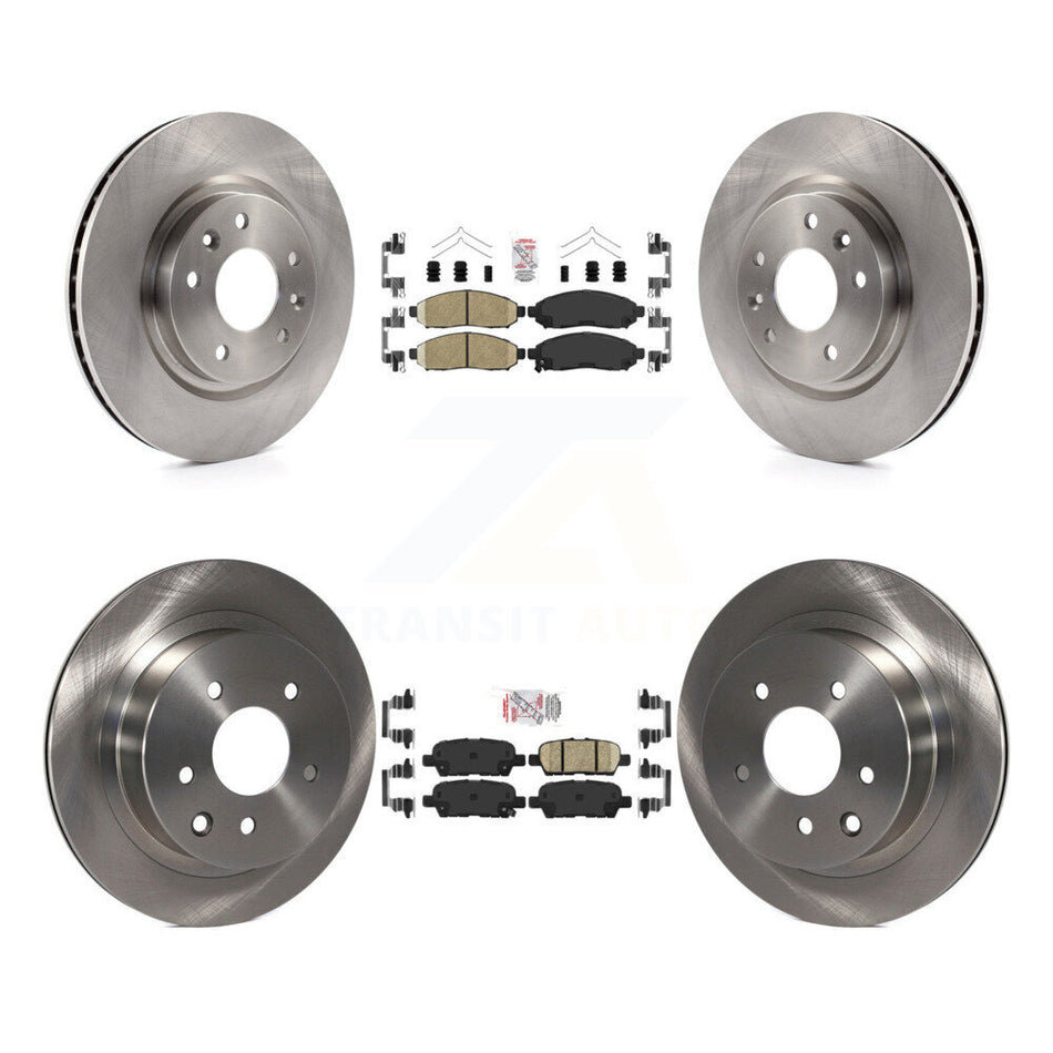 Front Rear Ceramic Pad Brake Rotors Kit For 15 Nissan LEAF Vehicles Manufactured In Japan K8A-102768