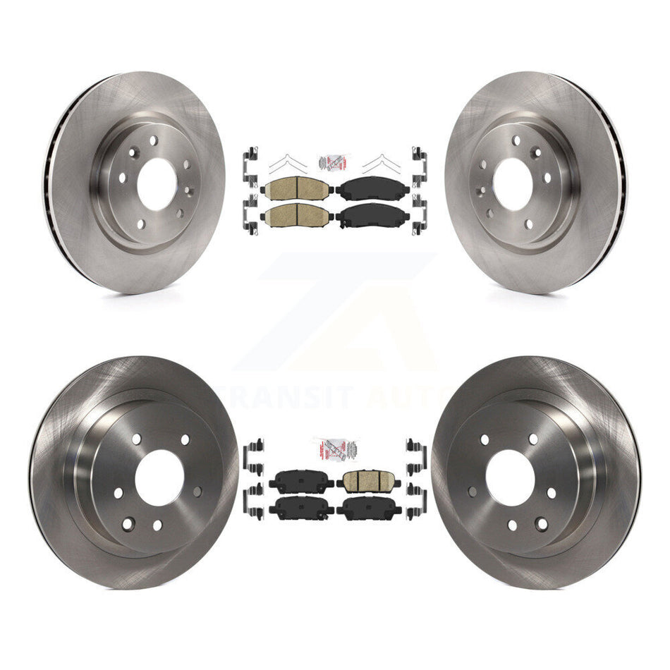 Front Rear Ceramic Pad Brake Rotors Kit For 15 Nissan LEAF Vehicles Manufactured In Japan K8A-102774
