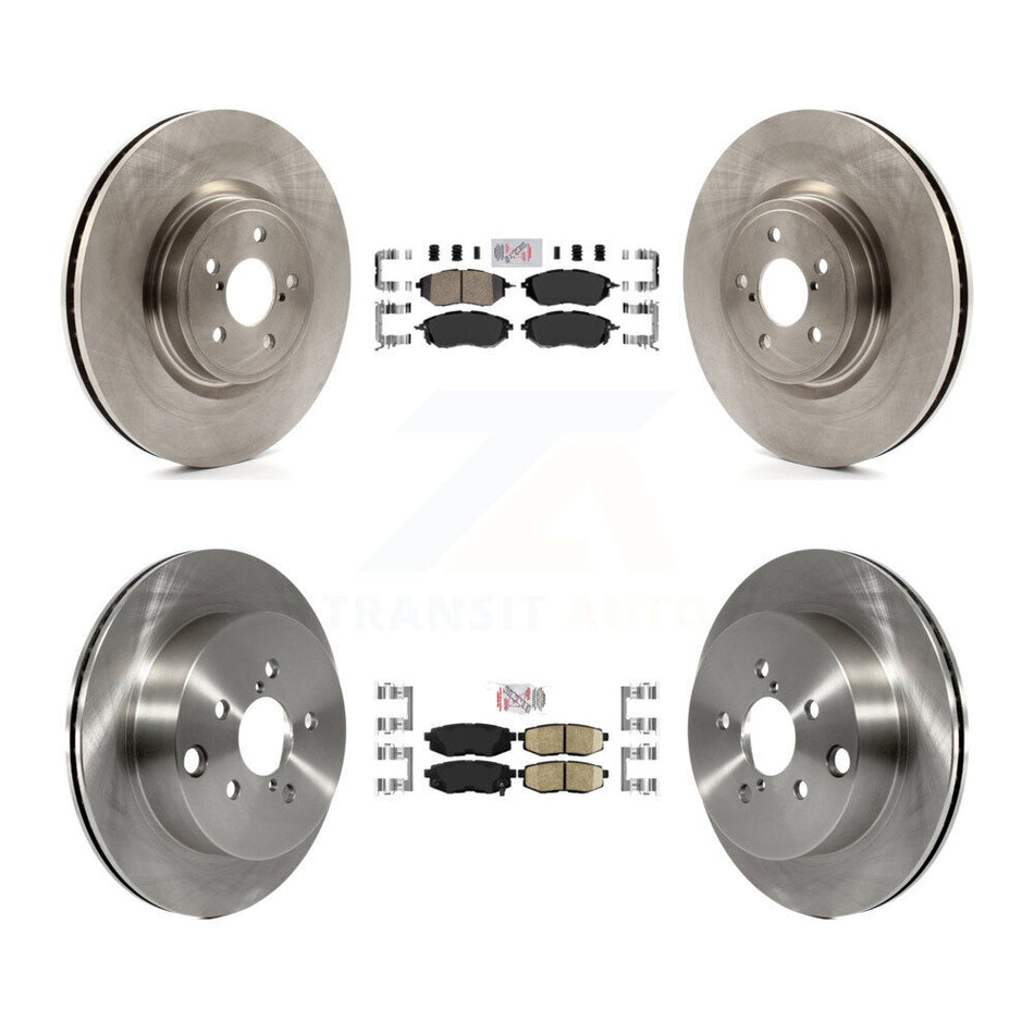 Front Rear Ceramic Pads And Disc Brake Rotors Kit For 2014-2018 Subaru Forester 2.0L K8A-102786