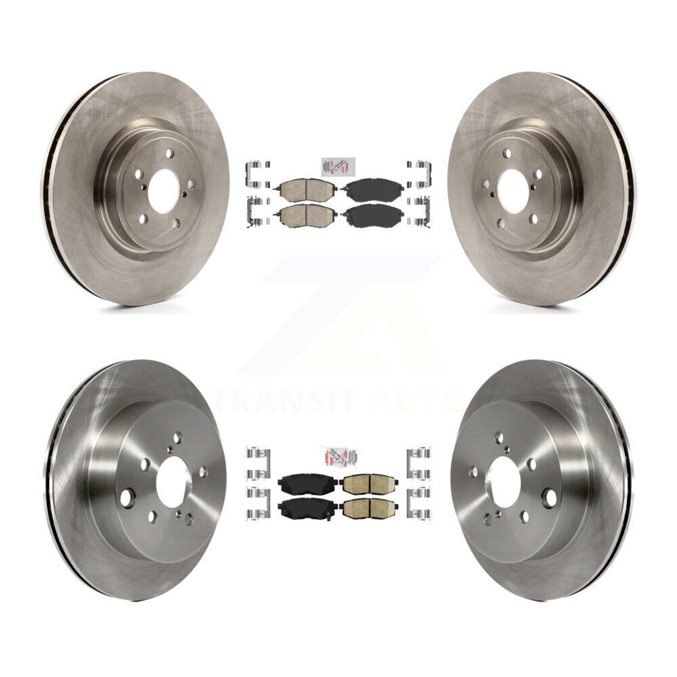 Front Rear Ceramic Pads And Disc Brake Rotors Kit For 2014-2018 Subaru Forester 2.0L K8A-102787