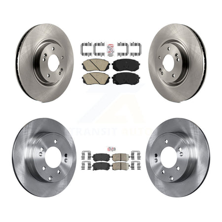 Front Rear Ceramic Pads And Disc Brake Rotors Kit For Hyundai Tucson Kia Cadenza K8A-102806