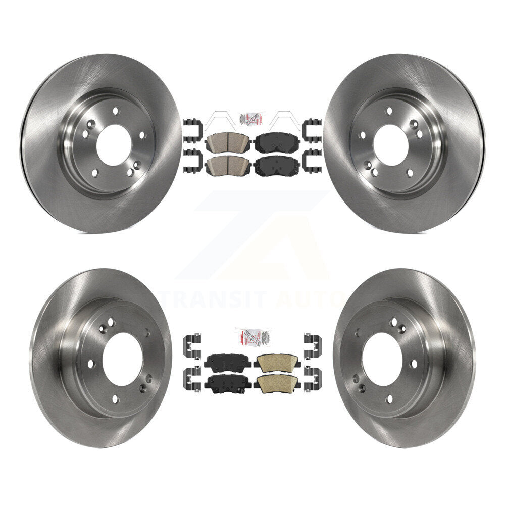 Front Rear Ceramic Pad Brake Rotor Kit For 2021 Kia Forte5 1.6L With Manual Parking K8A-102811