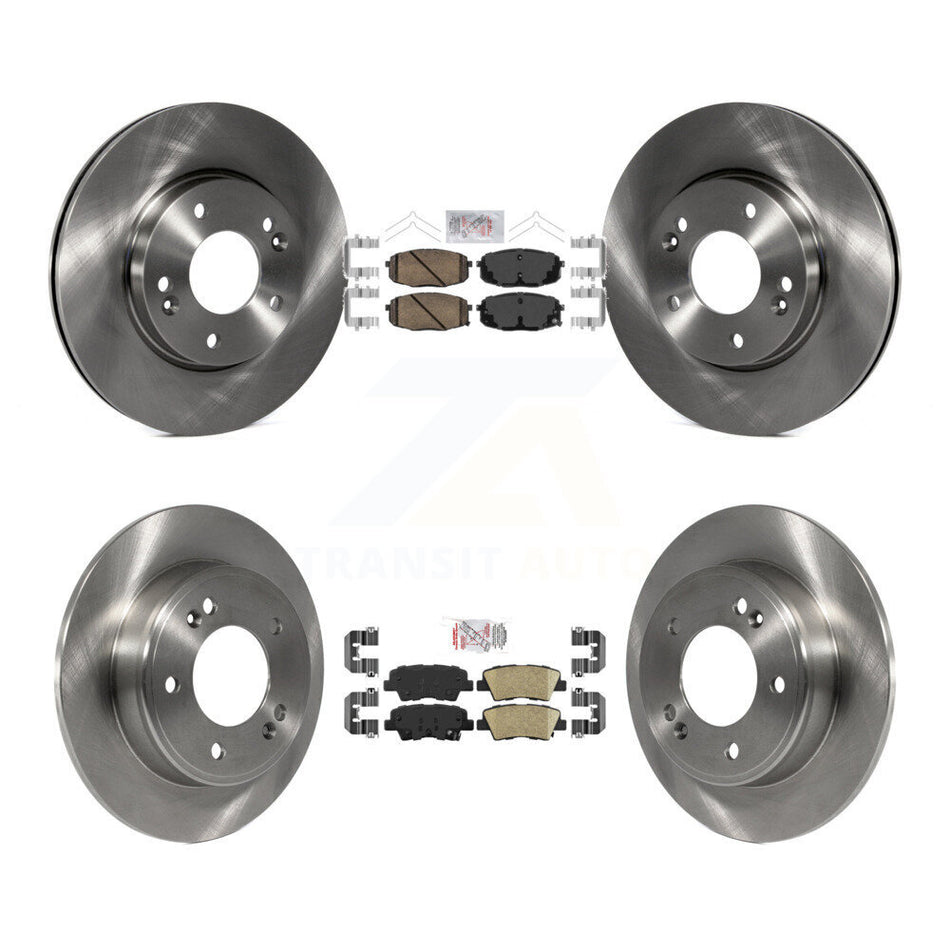 Front Rear Ceramic Pad Brake Rotors Kit For Kia Hyundai Forte Kona Soul Elantra GT Forte5 K8A-102812