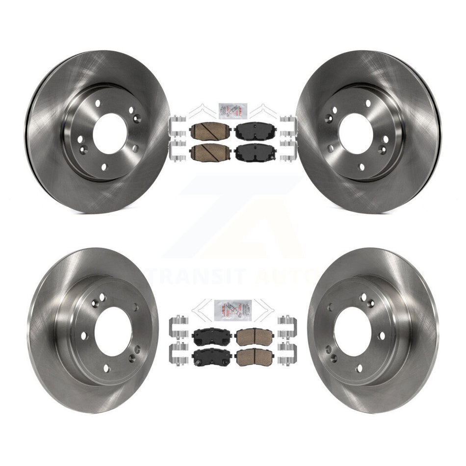 Front Rear Ceramic Pads And Disc Brake Rotors Kit For Hyundai Kona Kia Seltos K8A-102817