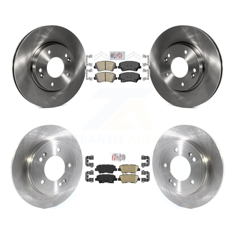 Front Rear Ceramic Pad Brake Rotor Kit For 2019-2021 Hyundai Veloster Naturally Aspirated K8A-102819