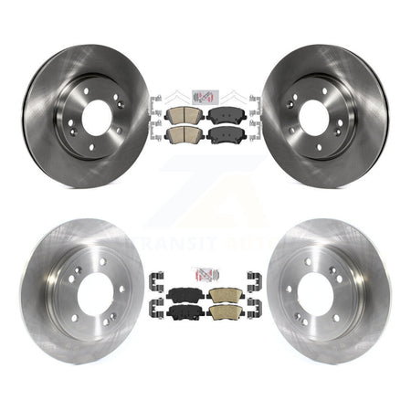 Front Rear Ceramic Pad Brake Rotor Kit For 2019-2021 Hyundai Veloster Naturally Aspirated K8A-102819