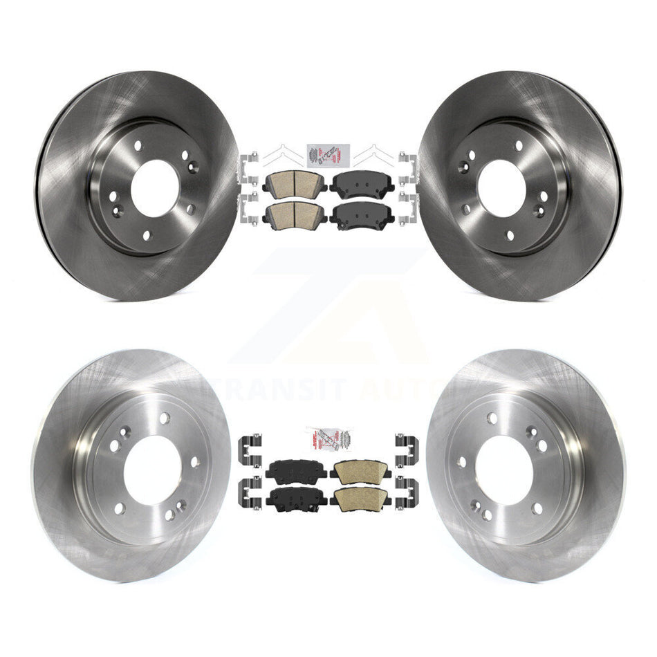 Front Rear Ceramic Pad Brake Rotor Kit For 2019-2021 Hyundai Veloster Naturally Aspirated K8A-102819