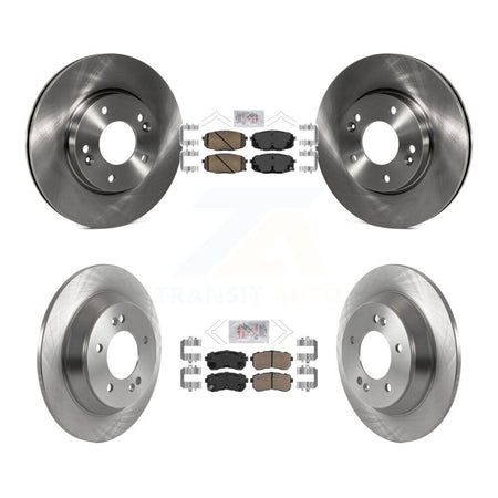 Front Rear Ceramic Pad & Brake Rotors Kit For 2022 Hyundai Kona With Manual Parking K8A-102820