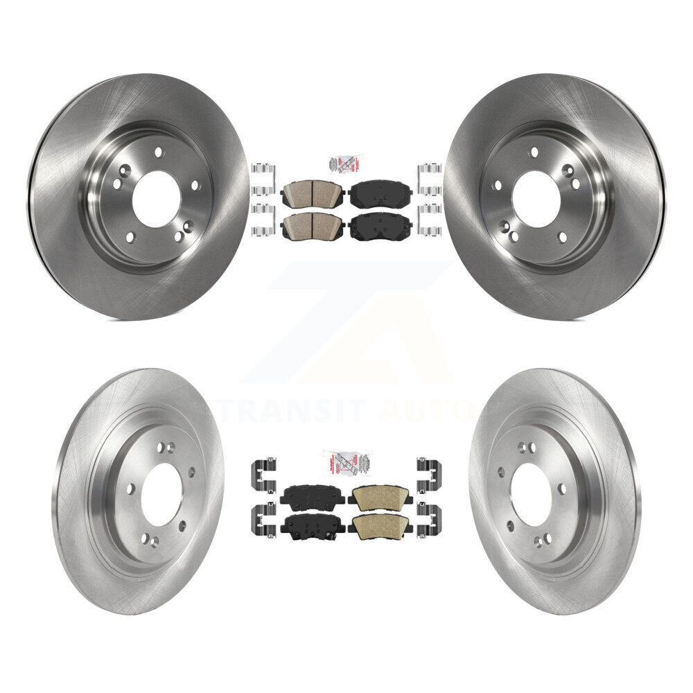 Front Rear Ceramic Pads And Disc Brake Rotors Kit For Hyundai Kona Electric Kia Niro EV K8A-102821