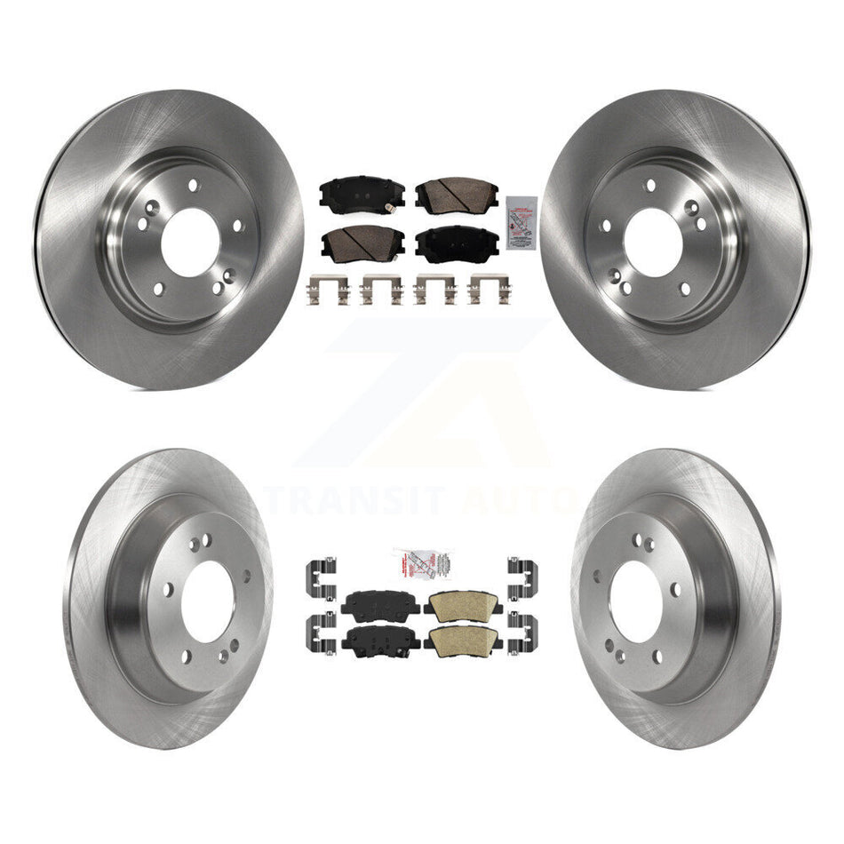 Front Rear Ceramic Pad Disc Brake Rotor Kit For 2020-2022 Kia Soul 1.6L with Turbocharged K8A-102822