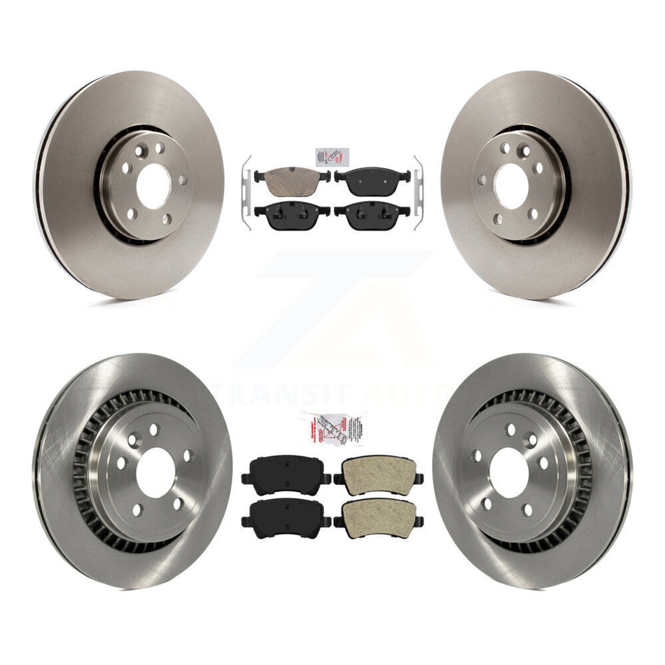 Front Ceramic Rear Semi-Metallic Pads And Disc Brake Rotors Kit For 2010-2015 Volvo XC60 K8A-102829