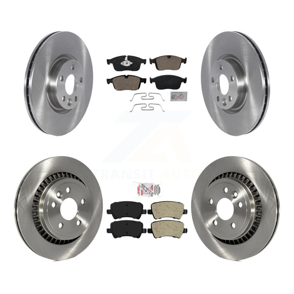 Front Ceramic Rear Semi-Metallic Pads And Disc Brake Rotors Kit For Volvo XC60 K8A-102831