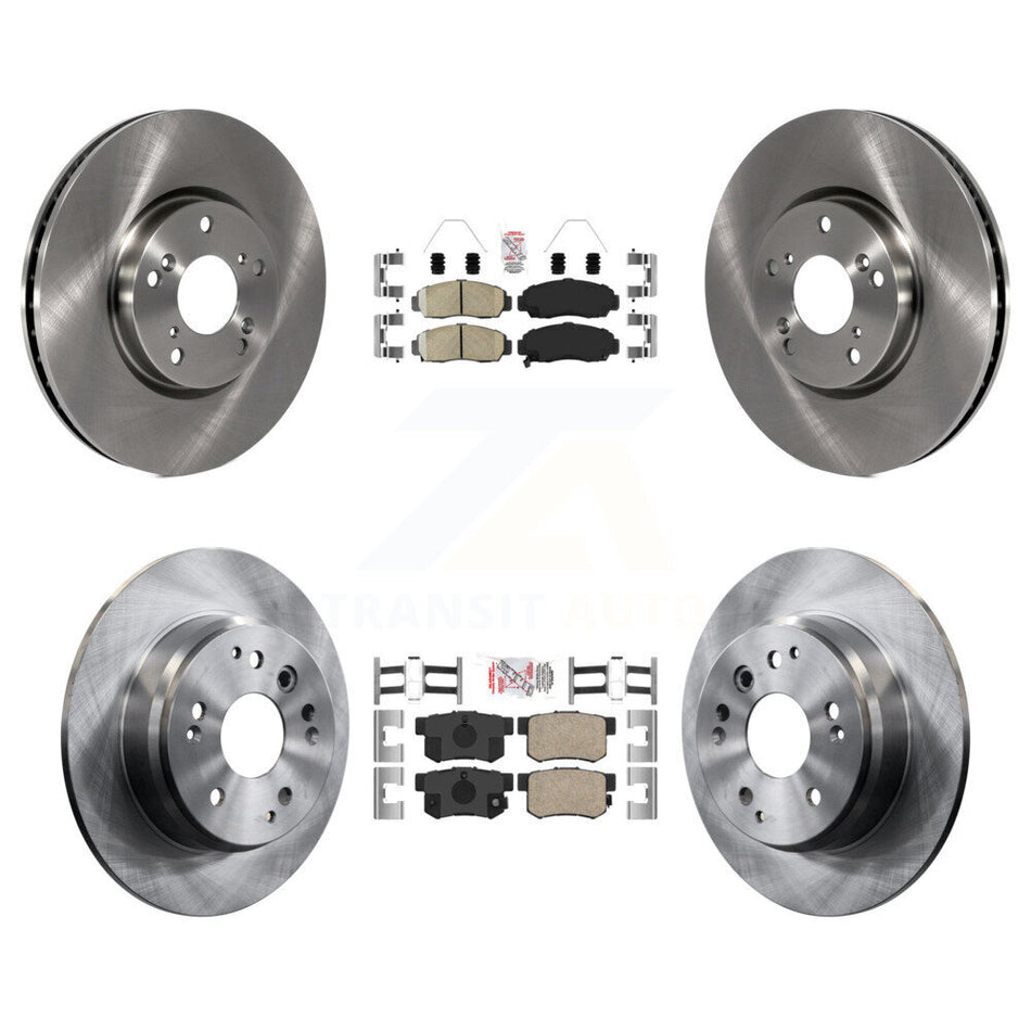 Front Rear Ceramic Pad Disc Brake Rotor Kit For 2004-2005 Acura TL Automatic transmission K8A-102839