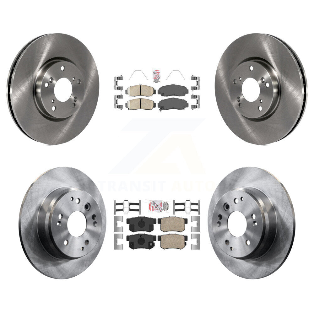 Front Rear Ceramic Pad Disc Brake Rotor Kit For 2004-2005 Acura TL Automatic transmission K8A-102840