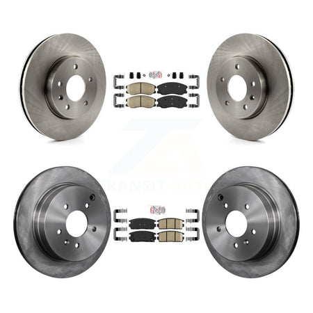 Front Rear Ceramic Pad & Brake Rotor Kit For Chevrolet Equinox Pontiac Torrent Saturn Vue K8A-102843