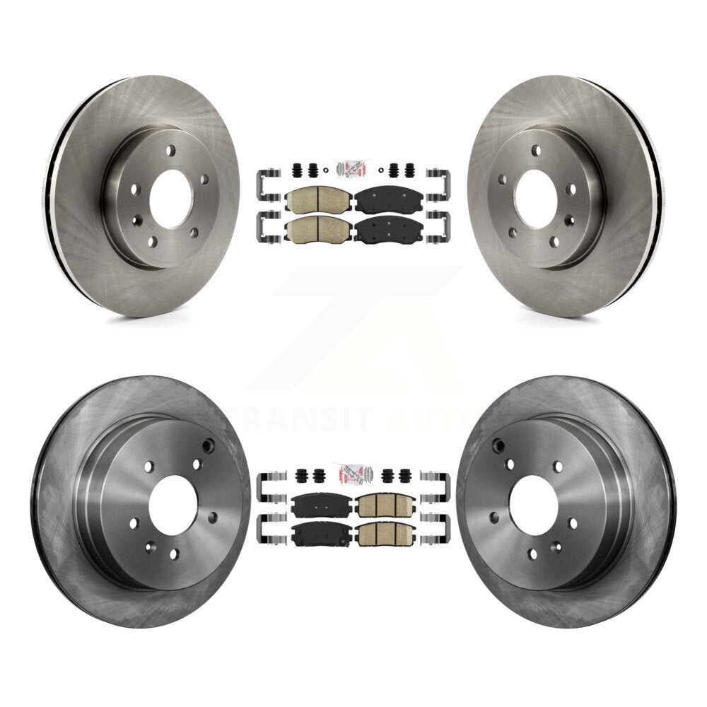 Front Rear Ceramic Pad & Brake Rotor Kit For Chevrolet Equinox Pontiac Torrent Saturn Vue K8A-102844