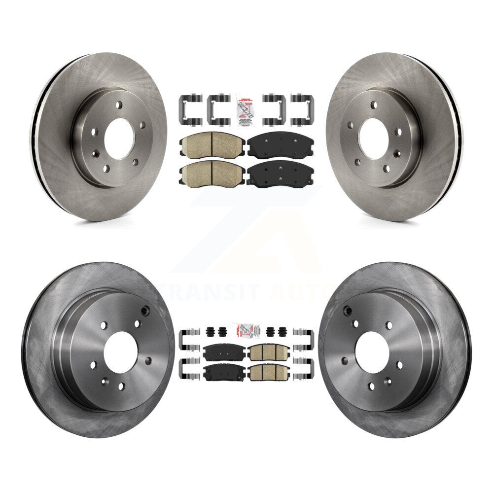 Front Rear Ceramic Pad & Brake Rotor Kit For Chevrolet Equinox Pontiac Torrent Saturn Vue K8A-102846