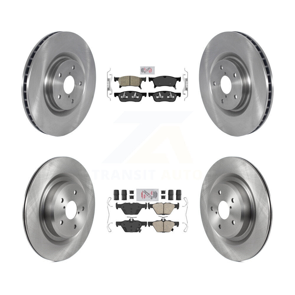 Front Rear Ceramic Pads And Disc Brake Rotors Kit For 2019-2024 Subaru Ascent K8A-102847