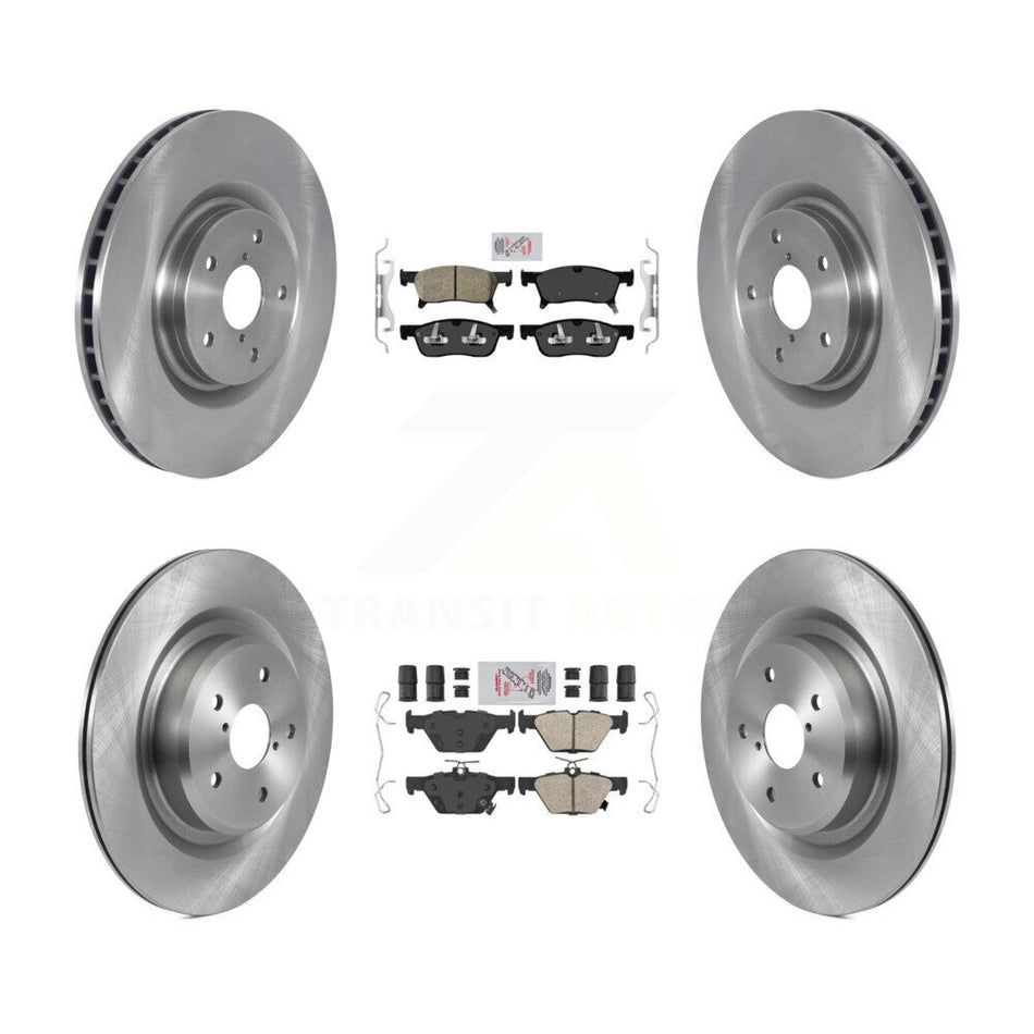 Front Rear Ceramic Pads And Disc Brake Rotors Kit For 2019-2024 Subaru Ascent K8A-102847