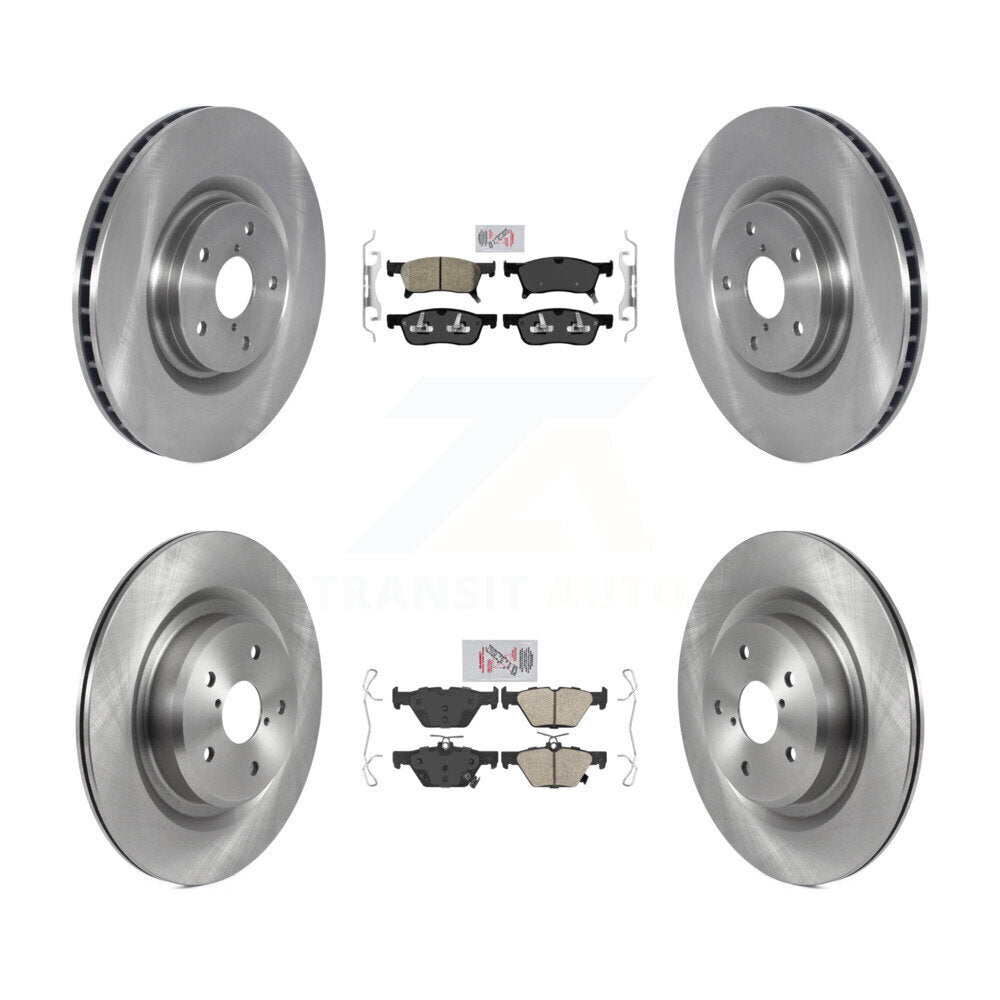 Front Rear Ceramic Pads And Disc Brake Rotors Kit For 2019-2024 Subaru Ascent K8A-102848