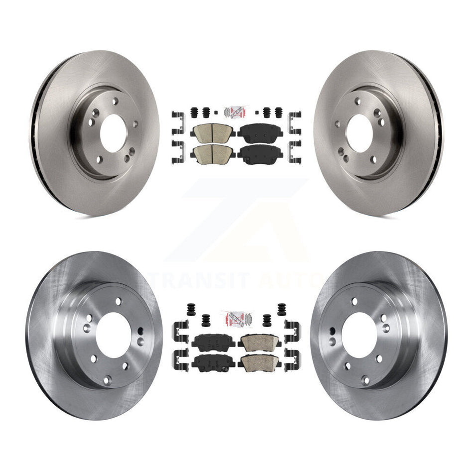 Front Rear Ceramic Pads And Disc Brake Rotors Kit For Hyundai Sonata Kia Optima K8A-102864