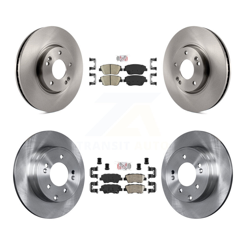 Front Rear Ceramic Pads And Disc Brake Rotors Kit For Hyundai Sonata Kia Optima K8A-102866