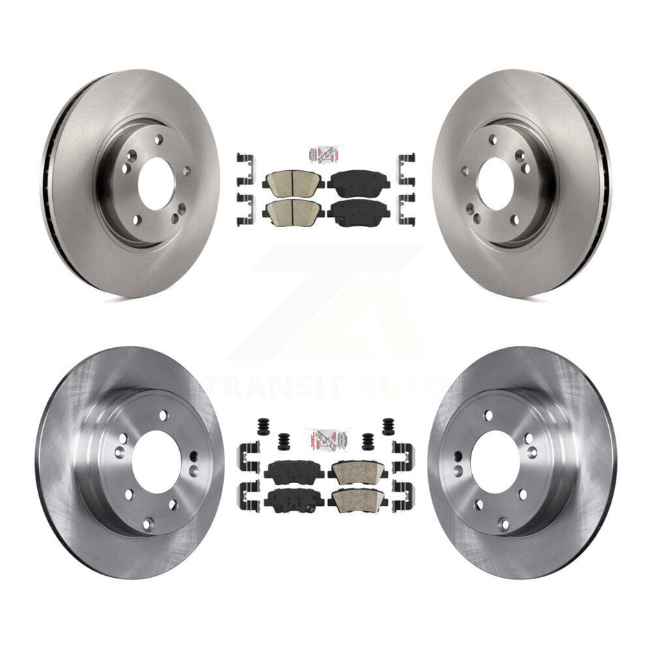 Front Rear Ceramic Pads And Disc Brake Rotors Kit For Hyundai Sonata Kia Optima K8A-102866