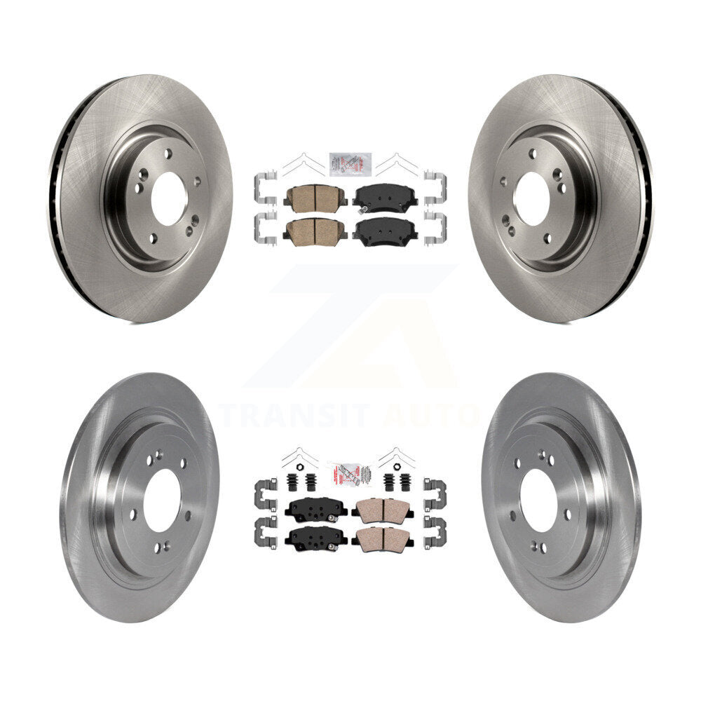 Front Rear Ceramic Pads And Disc Brake Rotors Kit For 2019-2020 Hyundai Nexo K8A-102886