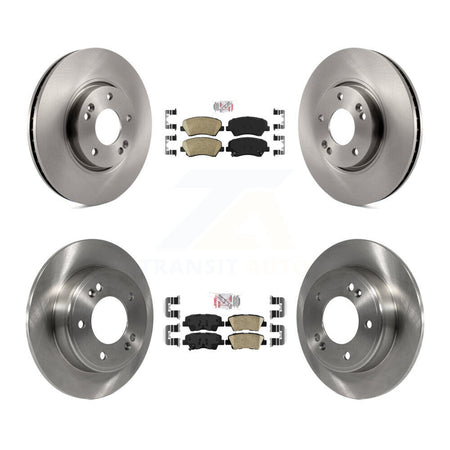 Front Rear Ceramic Pad Brake Rotor Kit For 2014 Kia Forte With 300mm Diameter K8A-102897