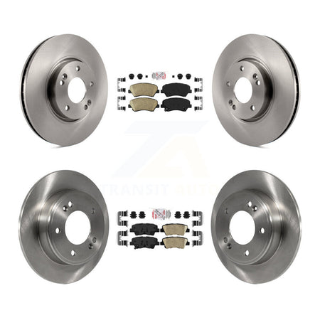 Front Rear Ceramic Pad Brake Rotor Kit For 2014 Kia Forte With 300mm Diameter K8A-102900