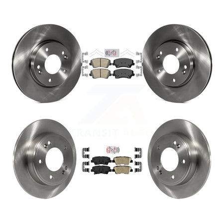 Front Rear Ceramic Pads And Disc Brake Rotors Kit For Hyundai Elantra GT Kia Forte Koup K8A-102904
