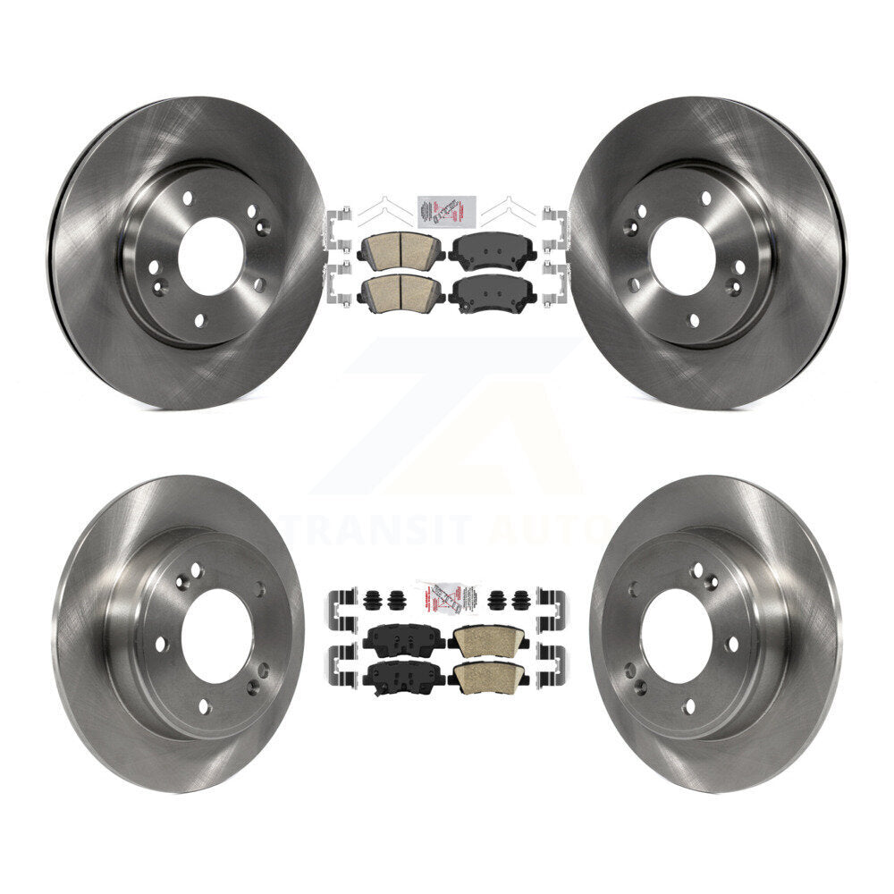 Front Rear Ceramic Pads And Disc Brake Rotors Kit For Hyundai Elantra GT Kia Forte Koup K8A-102905
