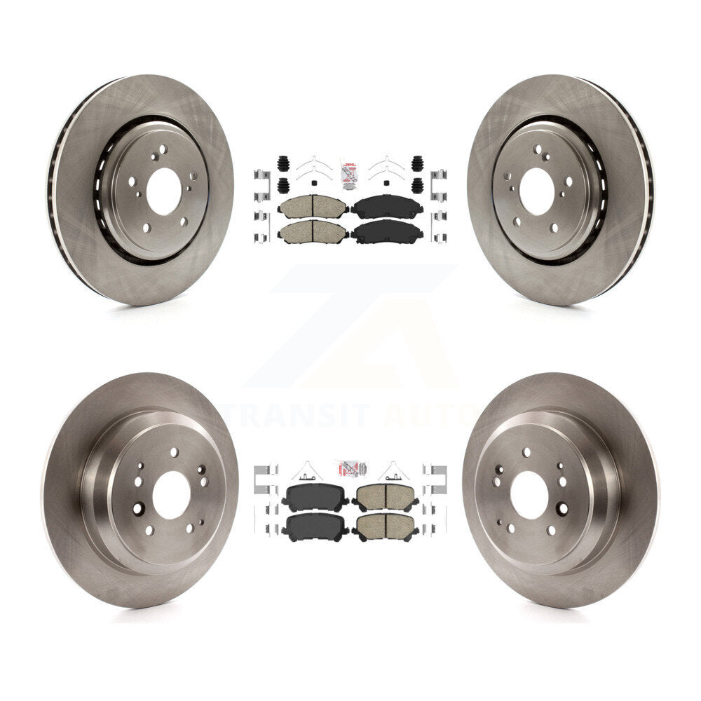 Front Rear Ceramic Pads And Disc Brake Rotors Kit For 2014-2016 Acura MDX K8A-102911