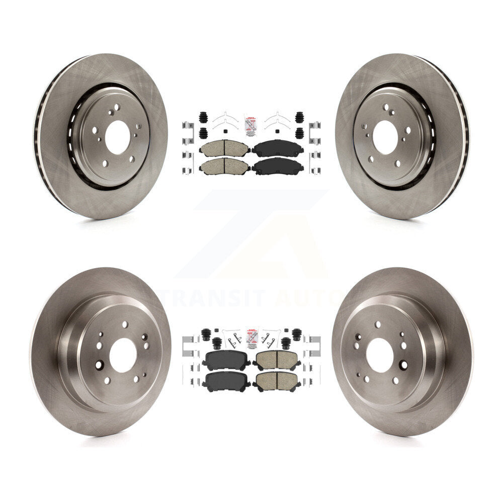 Front Rear Ceramic Pads And Disc Brake Rotors Kit For 2014-2016 Acura MDX K8A-102912