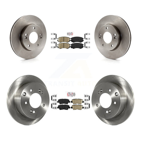 Front Rear Ceramic Pads And Disc Brake Rotors Kit For 2010-2011 Kia Soul 1.6L K8A-102920